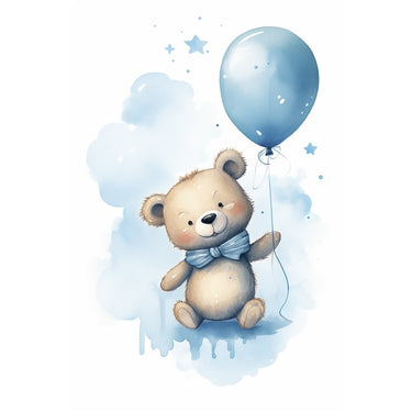 Blue Bear Canvas